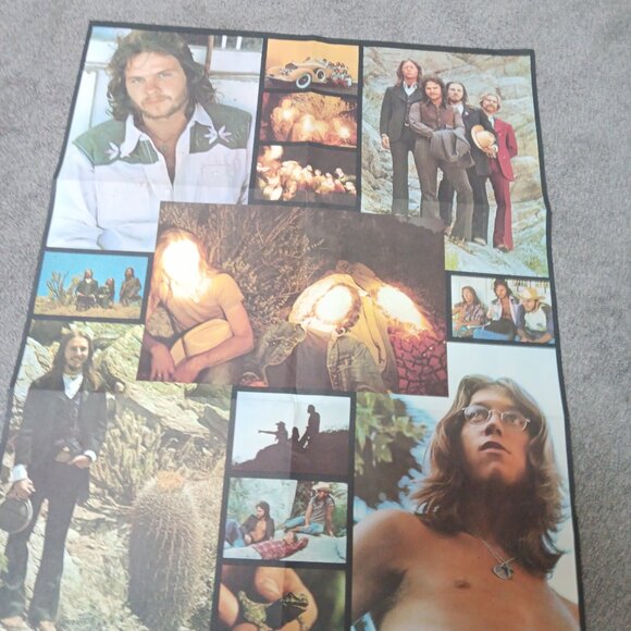 America - Poster from the album Hat Trick - 28x22 Double sided - Circa 1973 - Picture 2 of 2